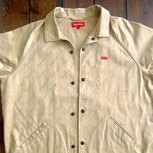 Supreme Tan Logo Jacket - Size Large